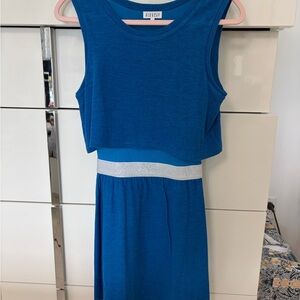 Elegant Blue Midi Dress